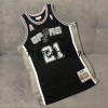 Herren NBA San Antonio Spurs Trikot DUNCAN 21 Retro 2001-02 Mitchellness Schwarz Swingman
